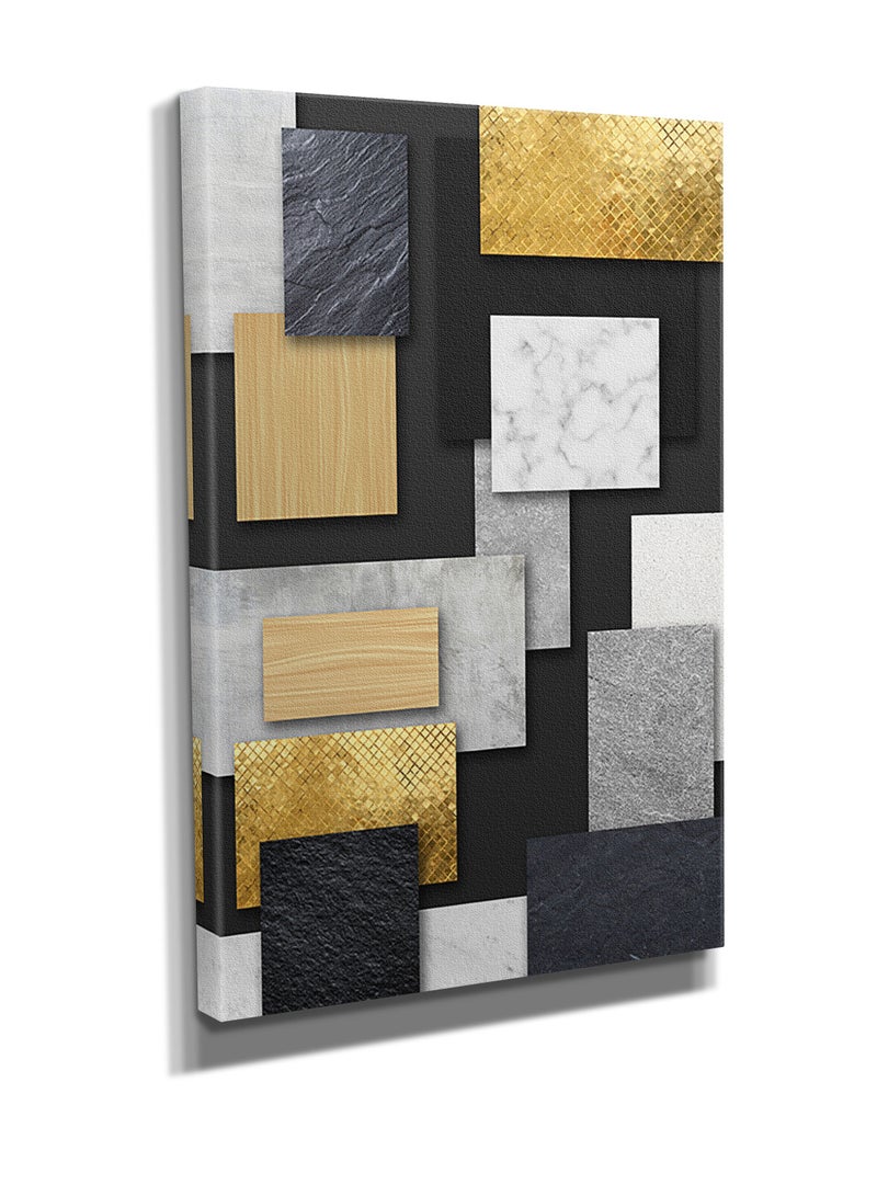 مودكلاس لوحة جدارية كانفس بتصميم تجريدي - Image 2