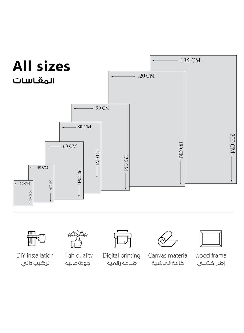 مودكلاس لوحة جدارية كانفس بتصميم تجريدي - Image 3