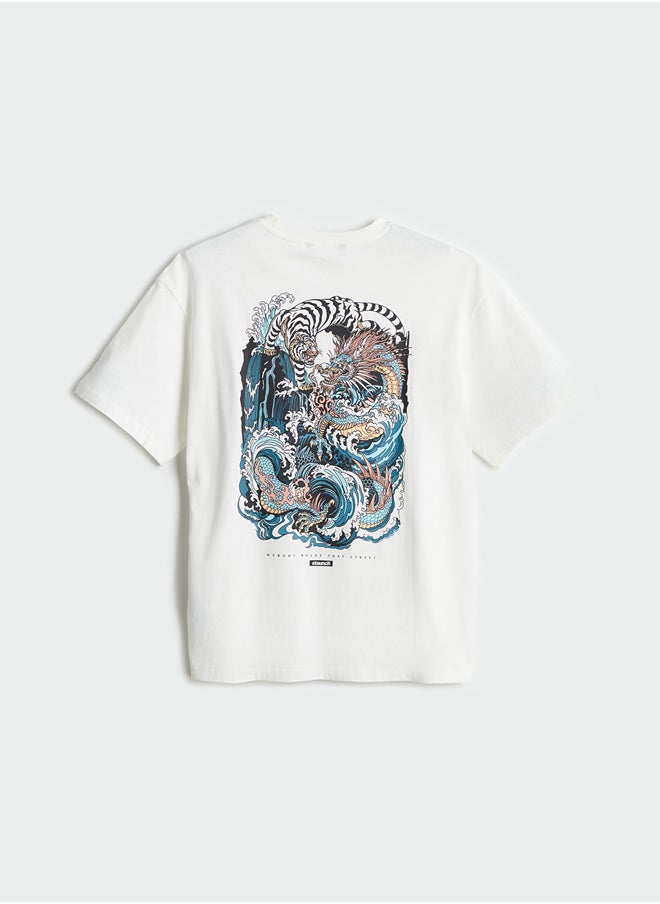 LC WAIKIKI Crew Neck Printed Jersey Men's T-Shirt  - Image 2
