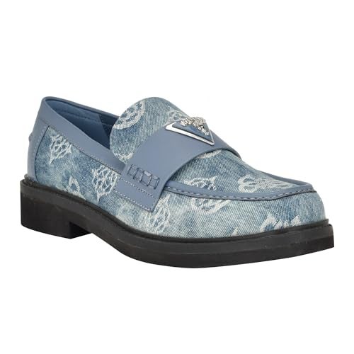 GUESS Women's Shatha3 Loafer, Blue Denim, 8 - Image 1