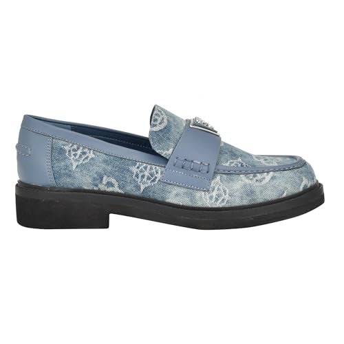 GUESS Women's Shatha3 Loafer, Blue Denim, 8 - Image 5