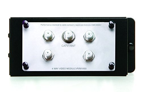 On-Q Legrand - OnQ 4 Way Video Module, Enhanced Passive 1GHz Video Splitter, Enclosure Mount Style for Digital Cable, High-Speed Internet, HDTV, 1 Count, VM1000 - Image 4