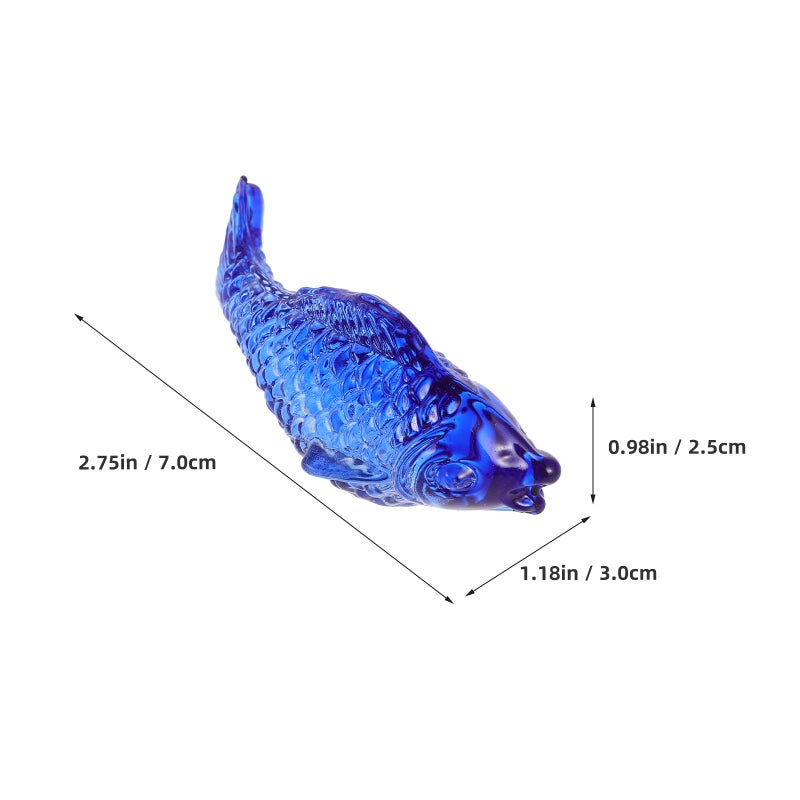 4pcs Glass Fish Figurines Adorable Art Pieces Home Decor Delicate Small Fish Model Tabletop Decoration Kids Party Ornament Party Favors - Image 4