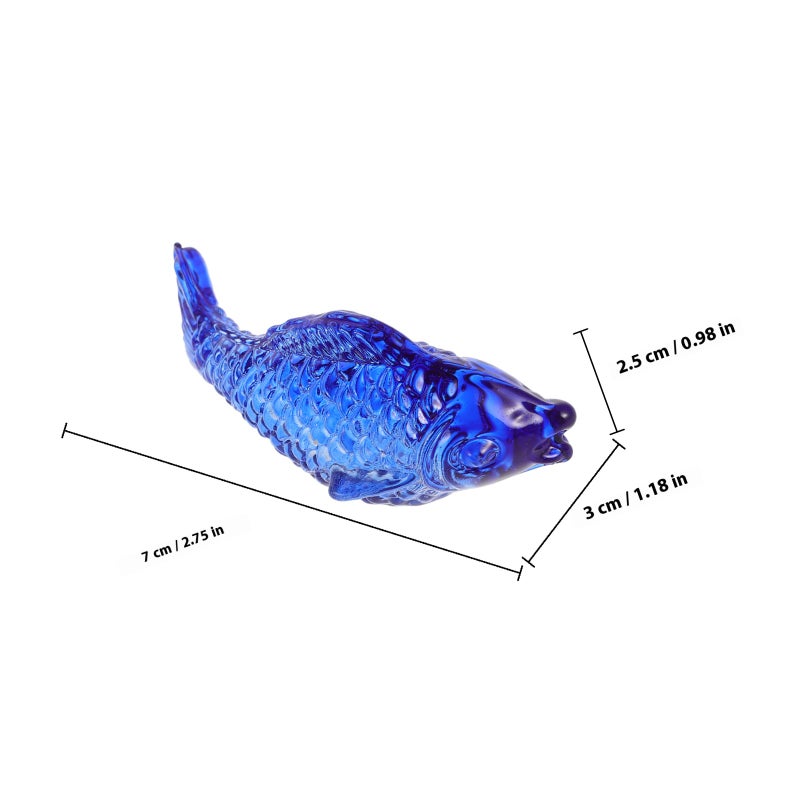 4pcs Glass Fish Figurines Adorable Art Pieces Home Decor Delicate Small Fish Model Tabletop Decoration Kids Party Ornament Party Favors - Image 2