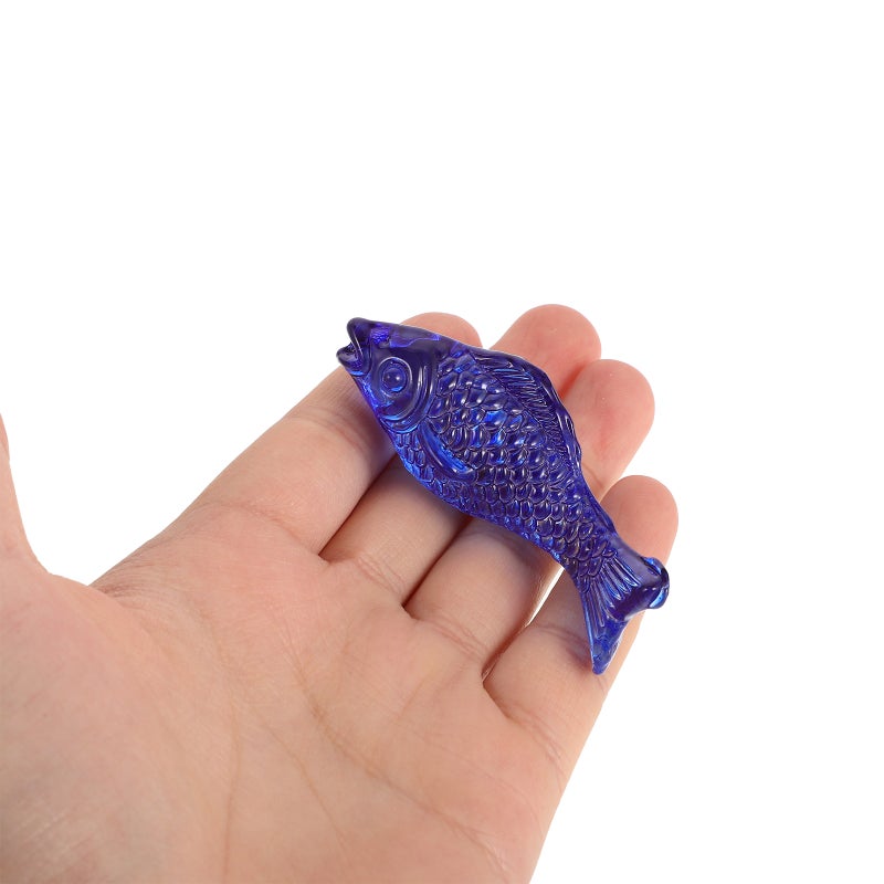 4pcs Glass Fish Figurines Adorable Art Pieces Home Decor Delicate Small Fish Model Tabletop Decoration Kids Party Ornament Party Favors - Image 3