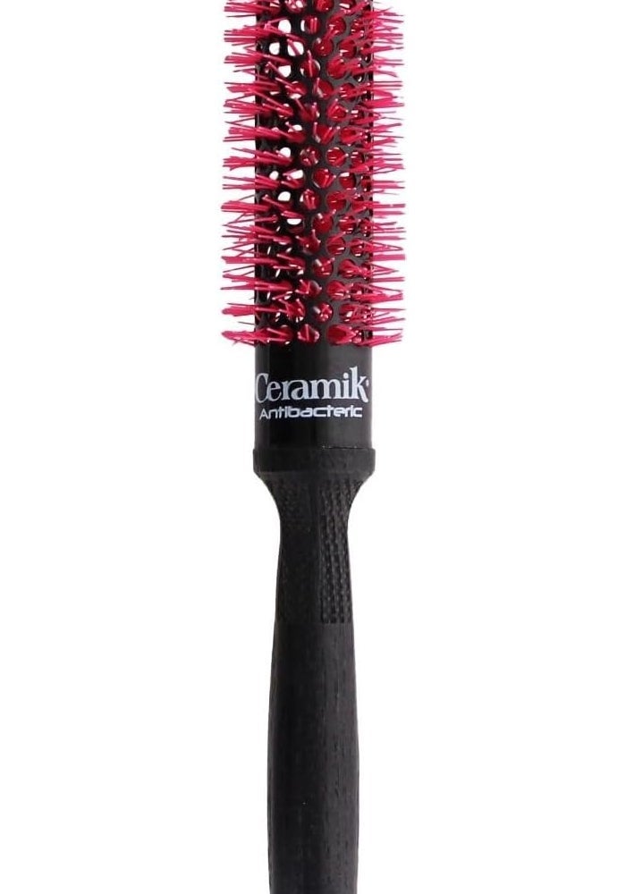 TEK Ceramic Antibacterial Thermal Brush with Oxygen Roller Treatment - 24 mm Diameter, Handmade in Italy - Image 1