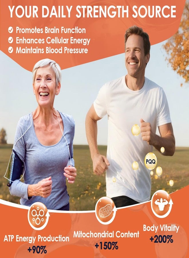 NATURE TARGET Ubiquinol CoQ10 400mg softgels with PQQ & Turmeric, High Absorption Coenzyme Q10 Supplement with ALA & Black Pepper, Antioxidant for Heart & Brain Health, Energy Production, 120 Count - Image 4