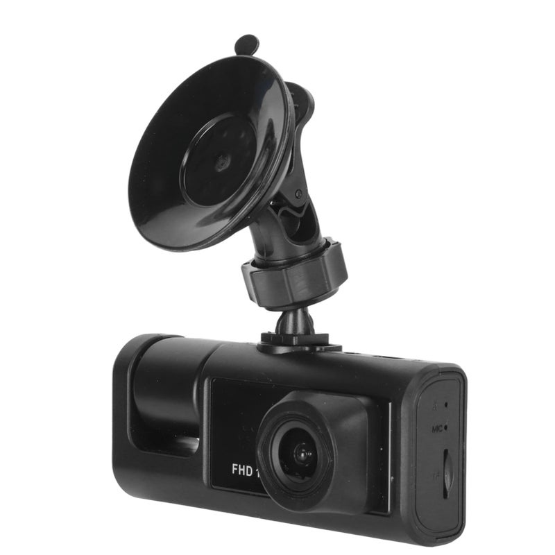 3 Lens Dash Camera Car Driving Recorder with IR Night Vision Loop Recording G Sensor Emergency Saving - Image 3
