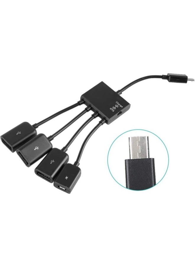 klarako - Host Cable Card Reader, Micro Usb Hub Otg Power Charge Host Cable Card Reader Converter Adapter - Image 1