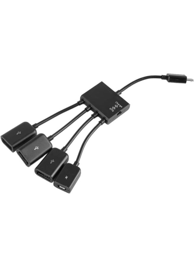 klarako - Host Cable Card Reader, Micro Usb Hub Otg Power Charge Host Cable Card Reader Converter Adapter - Image 1