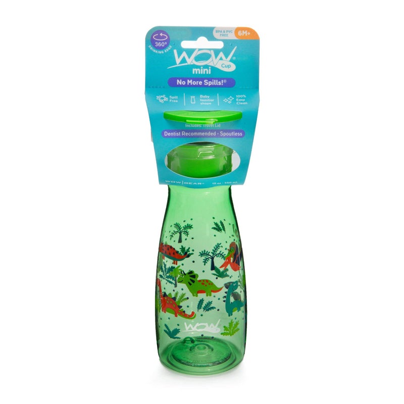 WOW GEAR WOW CUP MINI 360 Sippy Cup, Green, 12 oz / 350 ml - Image 5