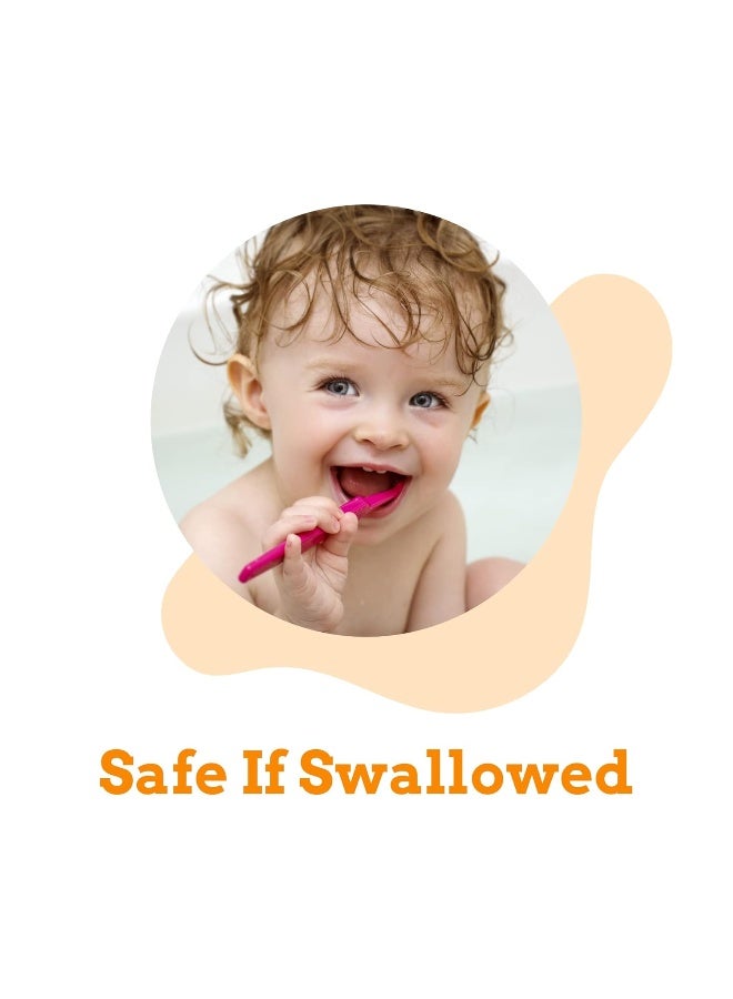 Orajel Elmo FluorideFree Tooth Gum Cleanser with Toothbrush Combo Pack Banana Apple Flavored NonFluoride 2 Piece Set - Image 4