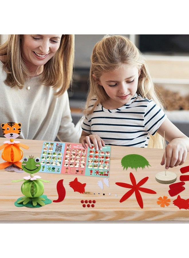 Coola Animal Felt Craft Kit for Kids - Pack 6 Art and Craft DIY Early Educational Toys Suitable Need Best Gift for Kids Age 3-6,7,8,9 - Image 3