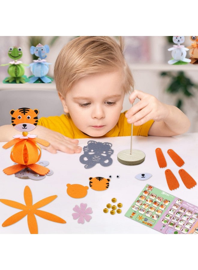 Coola Animal Felt Craft Kit for Kids - Pack 6 Art and Craft DIY Early Educational Toys Suitable Need Best Gift for Kids Age 3-6,7,8,9 - Image 5