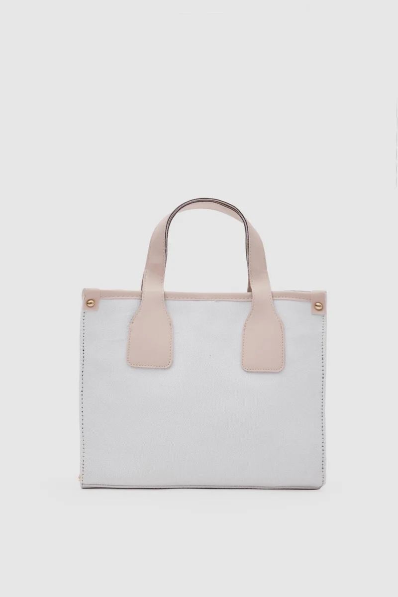 Shule Bags Canvas Cream Garnished White Crossbody Bag Axel