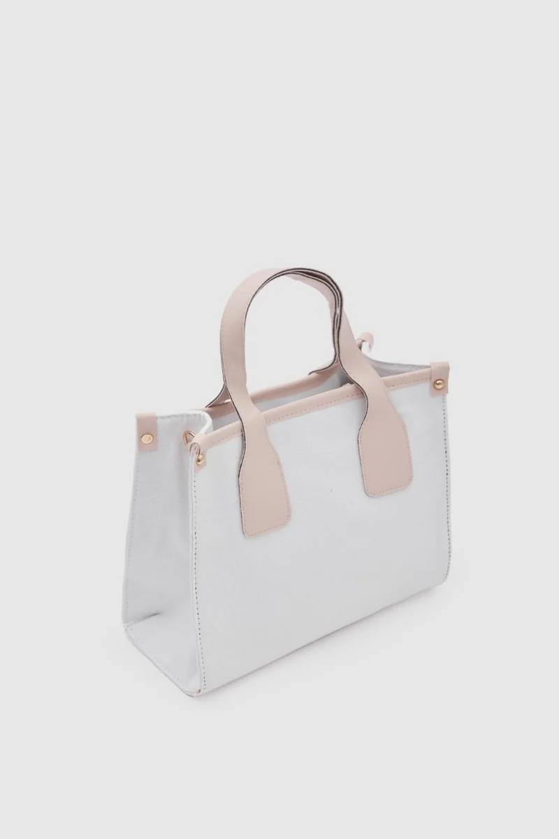 Shule Bags Canvas Cream Garnished White Crossbody Bag Axel