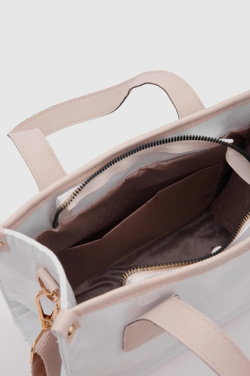 Shule Bags Canvas Cream Garnished White Crossbody Bag Axel