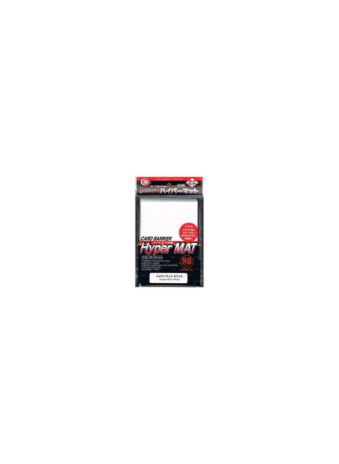 KMC KMC Full Size Hyper Matte Sleeves (80-Pack), White, Standard Size, Fits MtG, Weiss, Pokemon 