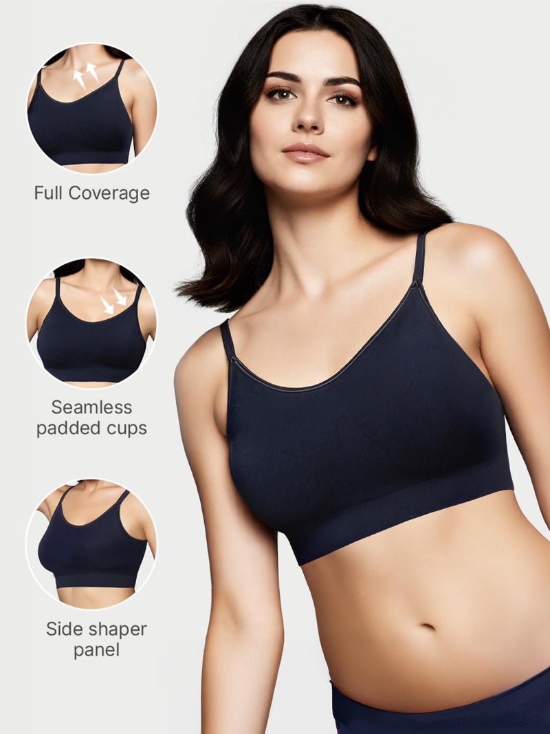Enamor Smooth Super Lift Full Support Cotton Bra for Women- Full Coverage, Non Padded and Wirefree - Image 3