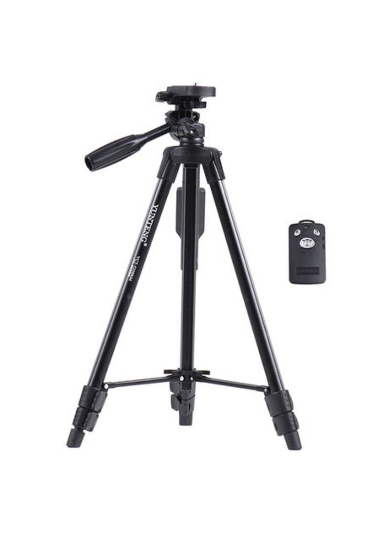 يونجتنج VCT 5208 حامل ثلاثي محمول مع مصراع عن بعد أسود - Image 1