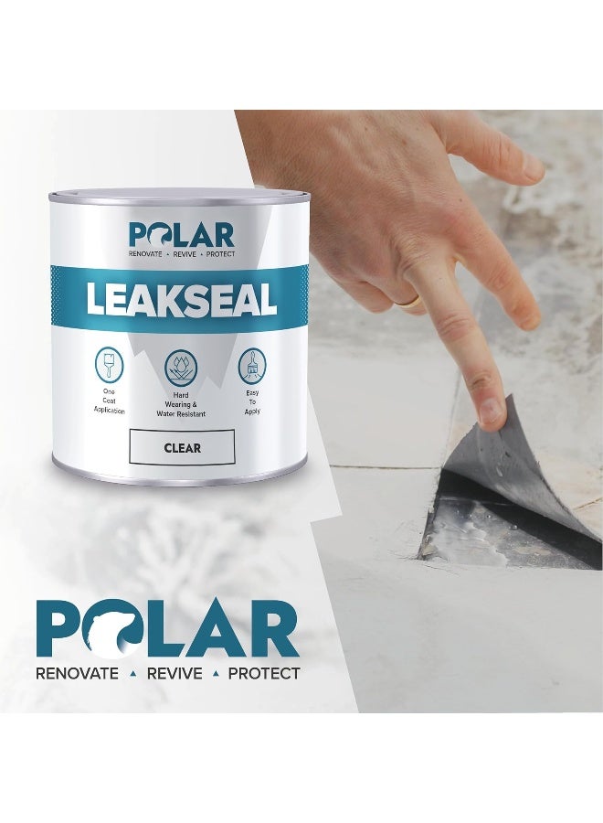 Polar Specialist Coatings Premium Leak Seal Clear Paint - 500ml - Instant Waterproof Roof Sealant - Ideal for Leaks, Cracks & Roof Repair - Concrete, Brick, Metal, Drainpipes & Gutters - Easy to Apply  - Image 3