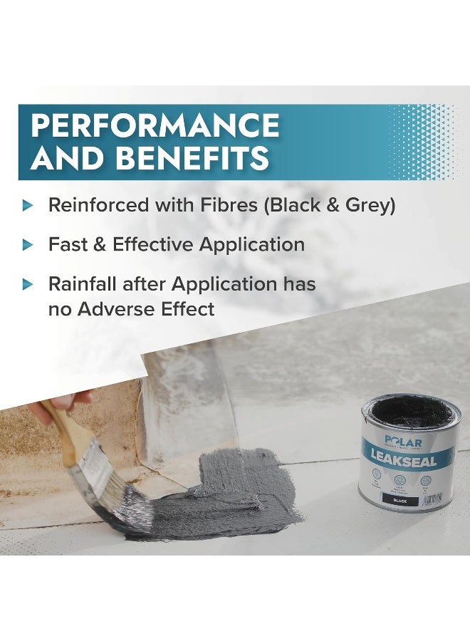 Polar Specialist Coatings Premium Leak Seal Clear Paint - 500ml - Instant Waterproof Roof Sealant - Ideal for Leaks, Cracks & Roof Repair - Concrete, Brick, Metal, Drainpipes & Gutters - Easy to Apply  - Image 4