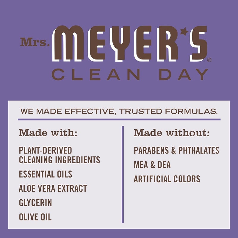 MRS. MEYER'S CLEAN DAY Hand Soap, Made with Essential Oils, Compassion Flower, 12.5 fl. oz - Pack Of 3 - Image 5