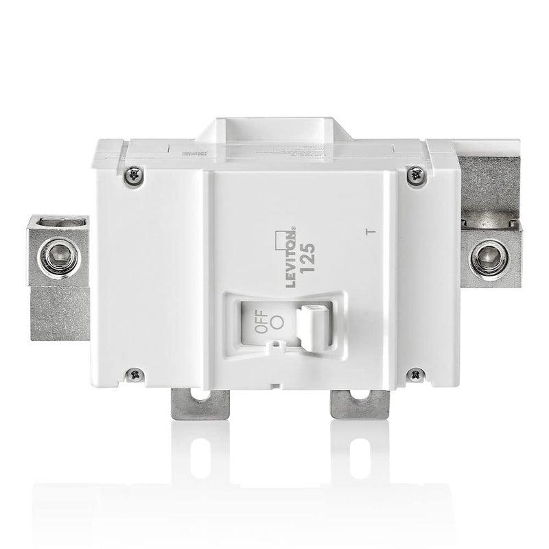 Leviton 125A 2Pole Main Circuit Breaker Thermal Magnetic White LM125T - Image 2