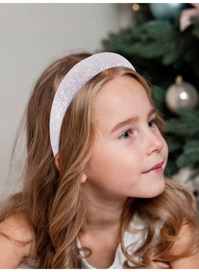 Vovii Glitter Headbands for Girls, Sparkly Sequin Headband Hairbands for Girls Headbands Non-slip, Cute Bling Headbands Hair Accessories For Toddler - Image 5