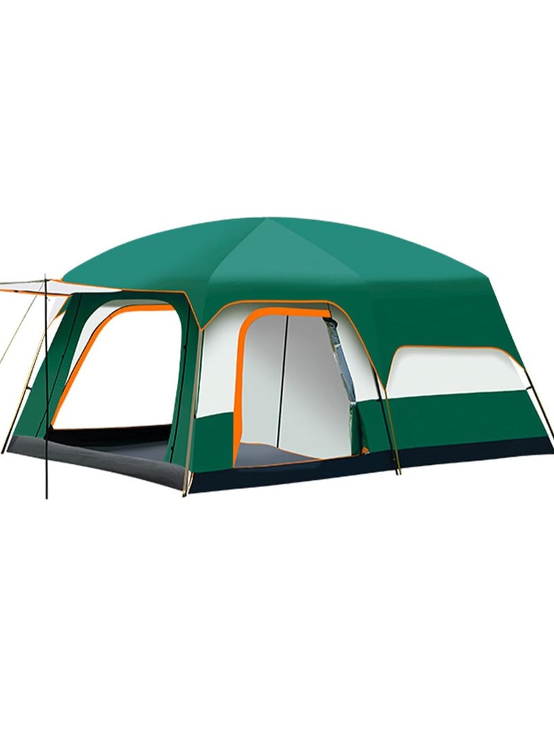 DubaiGallery Camping Family Tent 8-12 Person Double Layers Oversize 2 Rooms Thickened Rainproof Outdoor Family Camp Tour Equipment Hiking - Image 2