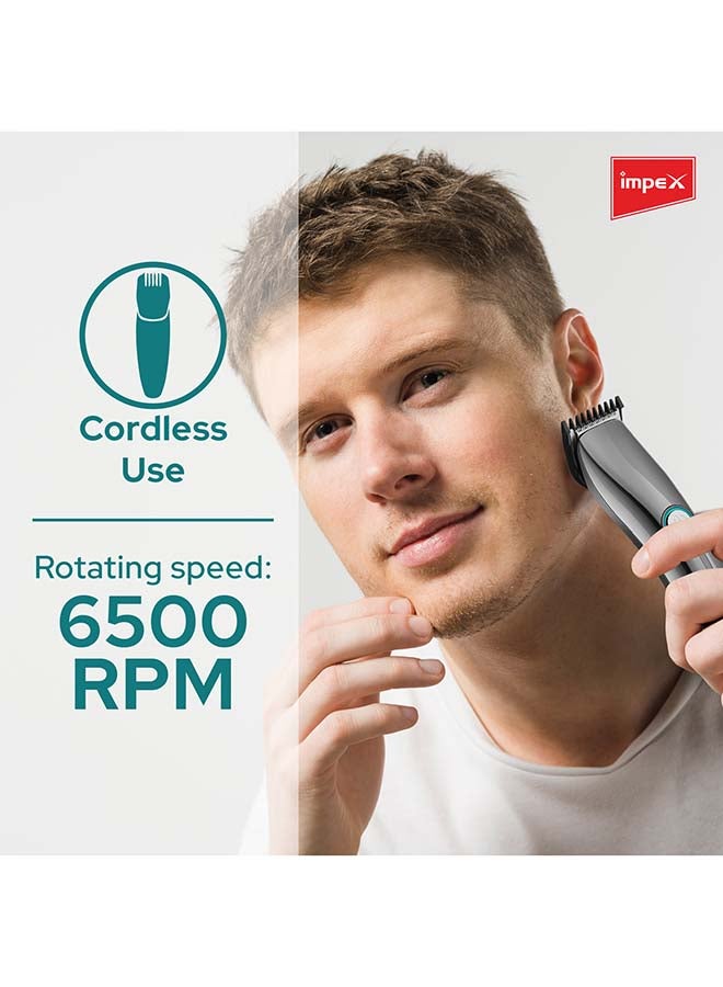Impex Rechargeable Hair Trimmer Black 18cm - Image 5