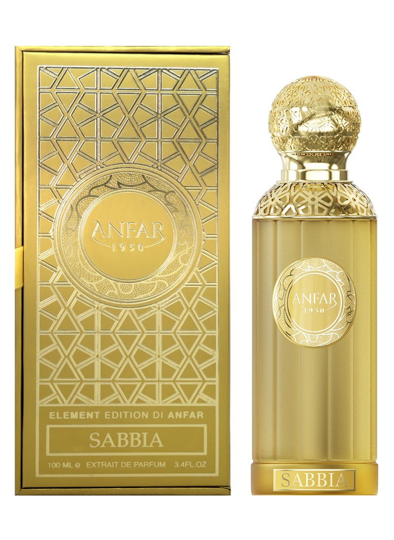 Anfar ANFAR 1950 SABBIA Unisex Extrait de Parfum, 100 ml, Passion Fruit, Rose, Saffron, Agarwood, Patchouli, Benzoin.FOR MEN & WOMEN  - Image 1