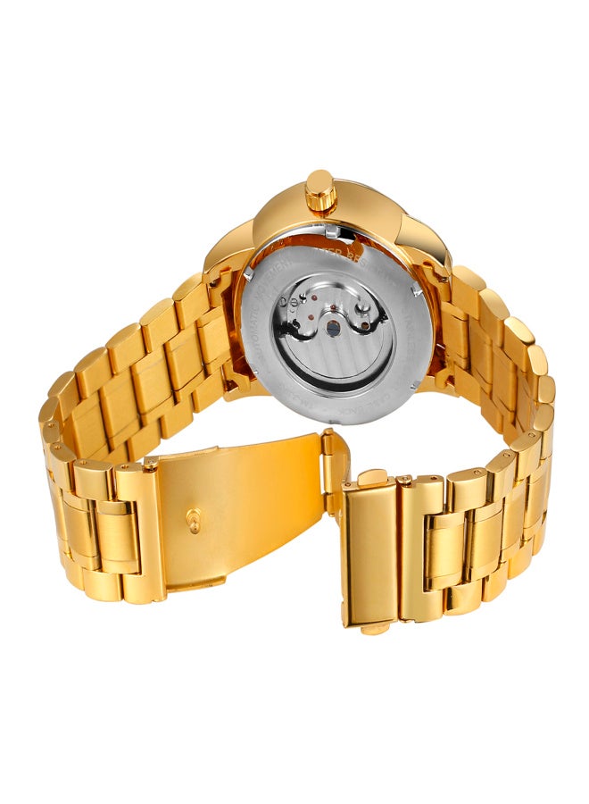 FORSINING Men's Watch Mechanical Automatic Self-Winding Watch for Men Classic Fashion Skeleton Dial Design Wrist Watch with Stainless Steel Band - Image 4