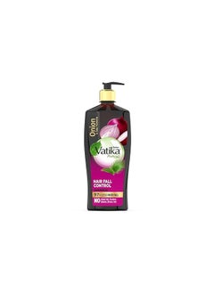 Dabur Vatika Onion Hair Fall Control Shampoo Up to 97% Hair Fall Reduction With Onion and Saw Palmetto No Nasties Shampoo Fortified with Vitamin E Pro