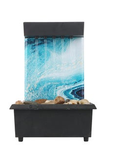 Plan A LED Tabletop Water Fountain for Home and Office Decor – Mini Indoor Waterfall Desktop Decoration for Living Rooms Restaurants LED Lights for Relaxing and Calming  - Image 1