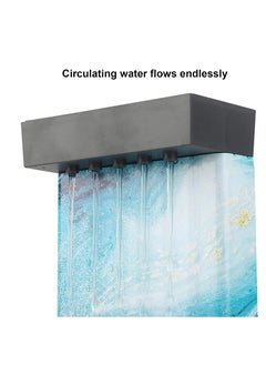Plan A LED Tabletop Water Fountain for Home and Office Decor – Mini Indoor Waterfall Desktop Decoration for Living Rooms Restaurants LED Lights for Relaxing and Calming  - Image 4