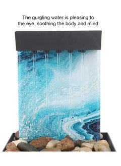 Plan A LED Tabletop Water Fountain for Home and Office Decor – Mini Indoor Waterfall Desktop Decoration for Living Rooms Restaurants LED Lights for Relaxing and Calming  - Image 5