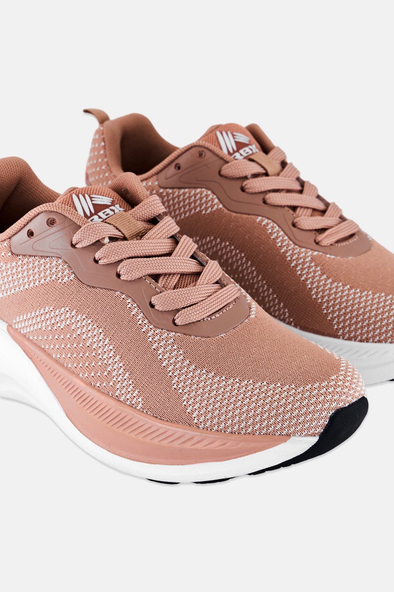 RBX Women Lace Up Running Shoes, Old Pink - Image 3