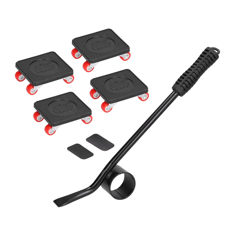 Furniture Mover Stainless Steel Furniture Moving Tool with Universal Wheel and Anti Slip Rubber Handle for Family - Image 3