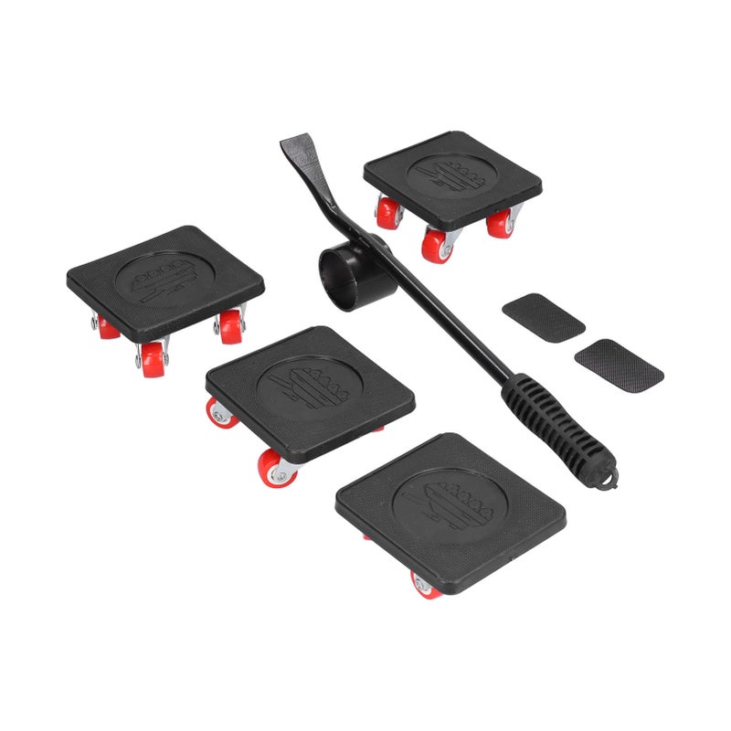 Furniture Mover Stainless Steel Furniture Moving Tool with Universal Wheel and Anti Slip Rubber Handle for Family - Image 1