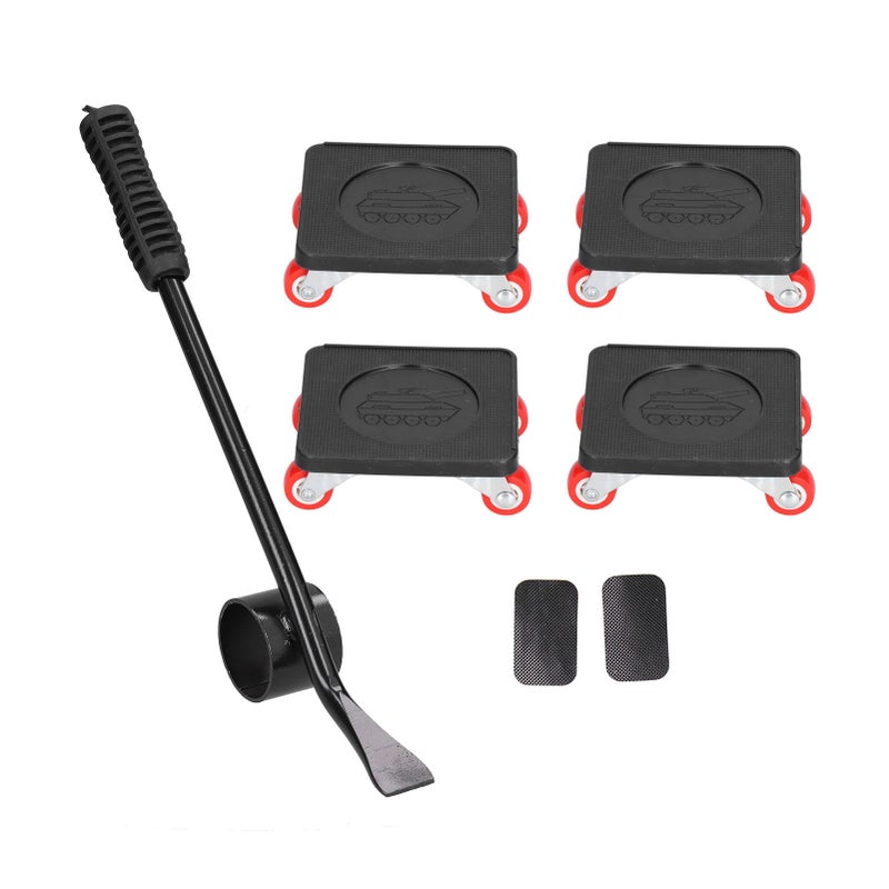Furniture Mover Stainless Steel Furniture Moving Tool with Universal Wheel and Anti Slip Rubber Handle for Family - Image 4