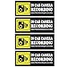 LOTUS-A in Car Camera Audio Recording Waterproof Vinyl Sticker 4 Pieces Size 2x5 Inches Exterior Accessory Decoration for Driver - Image 2