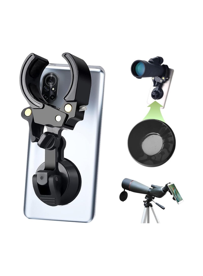 General Telescope Phone Adapter, Mobile Device Holder for Telescopes, Telescopes, Microscopes, Telescopes, Binoculars, for iPhone, Samsung, Record Nature and the World  - Image 1