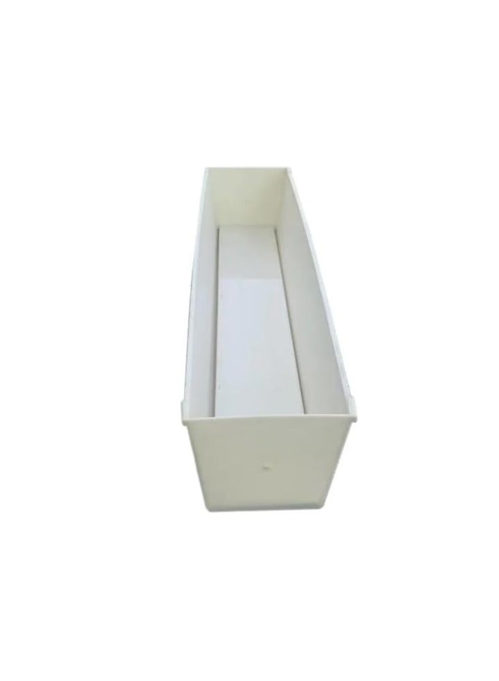 ماركة غير محددة صينية قنوات مائية مع غطاء نهائي، صينية UPVC بدرجة غذائية 3M للطماطم، الخيار، الفلفل الحار، الباذنجان، الفلفل الحلو، مستقرة بالأشعة فوق البنفسجية، زراعة متعرجة مزدوجة الصفوف، مثالية لخلطة زراعة جوز الهند والبيرلايت  - Image 1