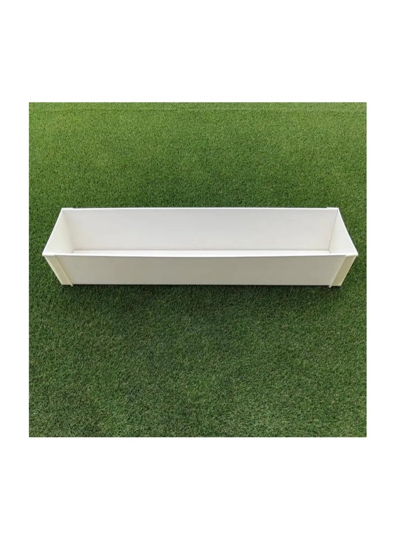 ماركة غير محددة صينية قنوات مائية مع غطاء نهائي، صينية UPVC بدرجة غذائية 3M للطماطم، الخيار، الفلفل الحار، الباذنجان، الفلفل الحلو، مستقرة بالأشعة فوق البنفسجية، زراعة متعرجة مزدوجة الصفوف، مثالية لخلطة زراعة جوز الهند والبيرلايت  - Image 2