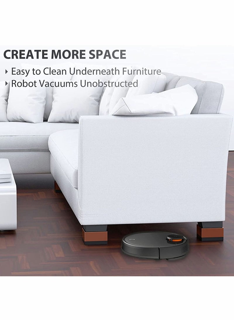 Adjustable Furniture Bed Risers 4.5 inch Heavy Duty for Table Couch Bed Frame(4 Pcs) - Image 3