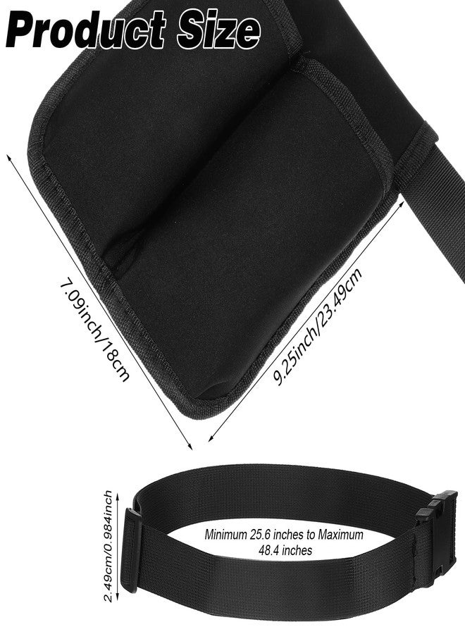 ElevateTech Massage Bottle Bag, Lotion Oil Waist Holder Organizer Adjustable Durable Black Portable Storage Pouch Belt Hanging Easy Access Accessories Gifts (Double-Sided) - Image 2