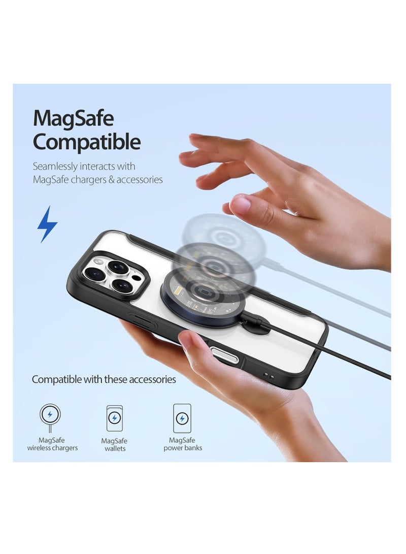 Aookay Case for iPhone 16 Pro Max Case Wallet Compatible with Magsafe, Shockproof Full Protective Flip Folio Wallet Case with RFID Blocking Card Slot PU Leather Cover for iPhone 16 Pro Max (Black)  - Image 2