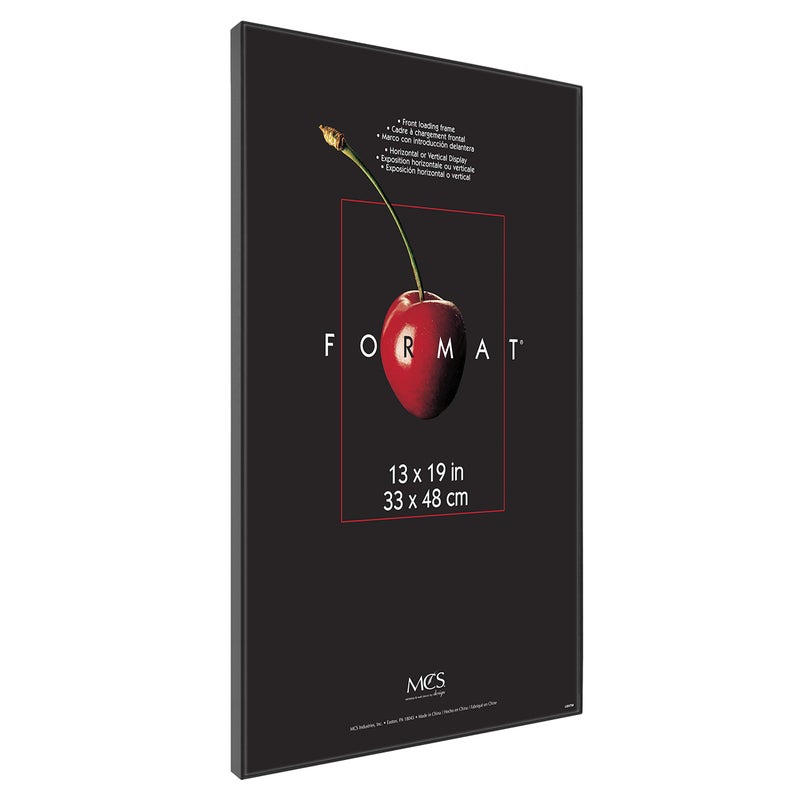 MCS Format 13x19 Poster Frame Black Woodgrain, Vertical & Horizontal Wall Hanging Large Picture Frame for Photos, Posters & Art Prints (6-Pack) - Image 2