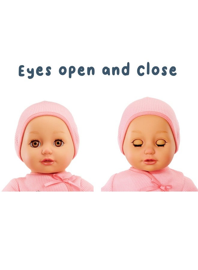 Baby Born My First Baby Doll Ava - Light Brown Eyes: Realistic Soft-Bodied Baby Doll for Kids Ages 1 & Up, Eyes Open & Close, Baby Doll with Bottle - Image 3